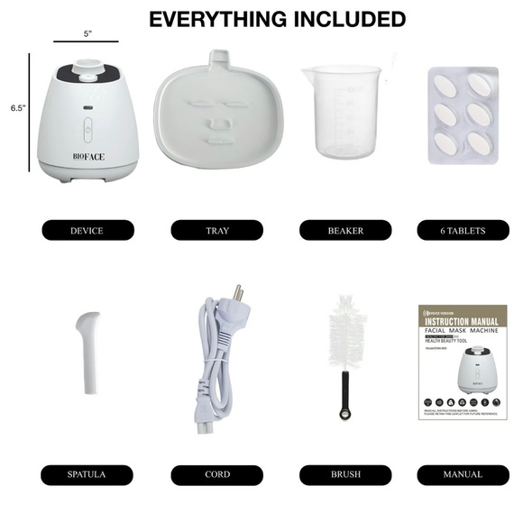 Bioface DIY Mask Maker, Facial Mask Machine with Collagen Tablets - Picture 6 of 6